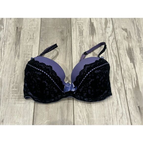 Adore me, purple and black bra size 32DD - Picture 1 of 8